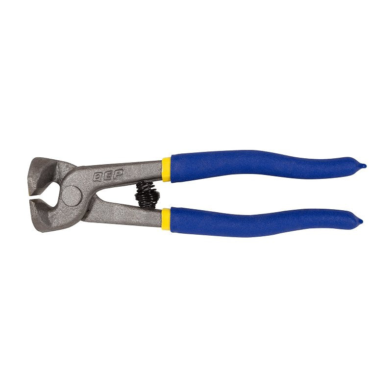 QEP 10003 Tile Nipper, 1/8 to 1/4 in Cutting Capacity, 5/8 in W Jaw, Contoured, Coated Grip Handle