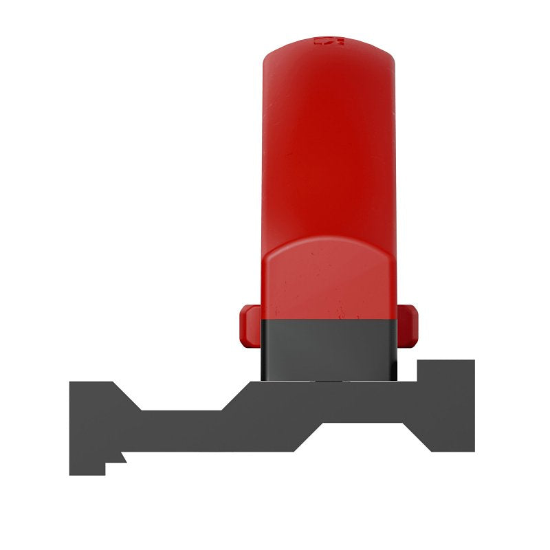 Roberts Double Tap Series 10-49 Reversible Tapping Block, 10 in L, 3-1/2 in W, Nylon, Black/Red