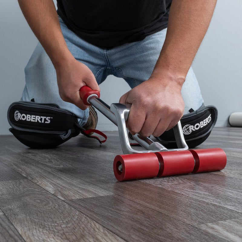 Roberts 10-955 Extendible Floor Roller, 3 in Dia Roller, 7-3/8 in W Roller, Steel Roller, Twist-Lock Handle