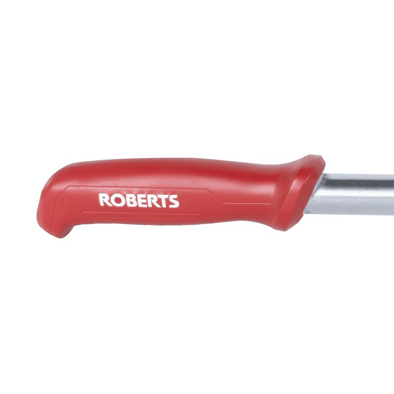 Roberts 10-955 Extendible Floor Roller, 3 in Dia Roller, 7-3/8 in W Roller, Steel Roller, Twist-Lock Handle