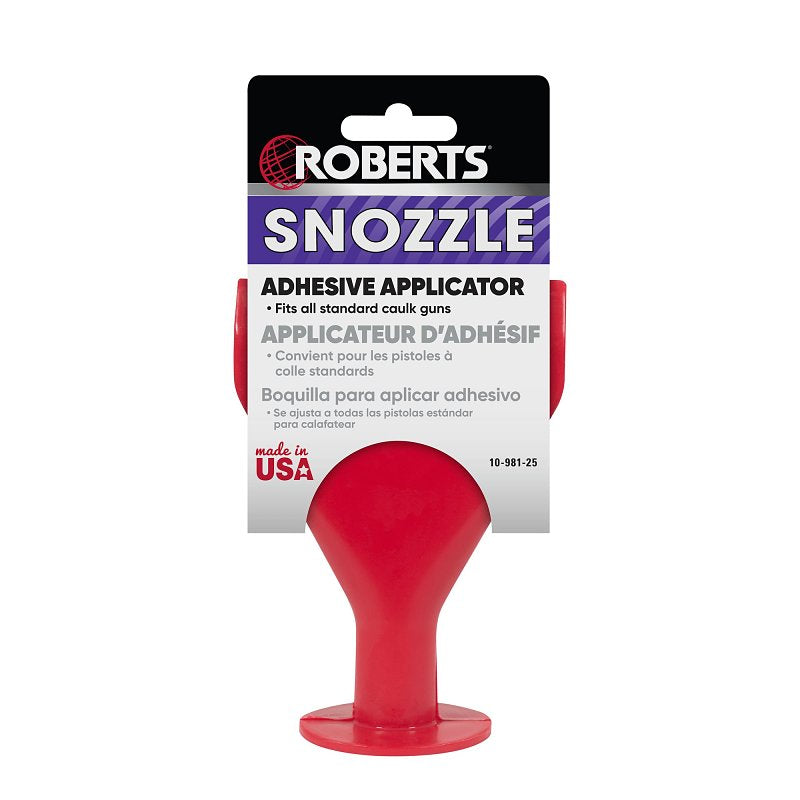Roberts 10-981-25 Snozzle, Plastic, Red, For: 11 oz and 30 oz Cartridges
