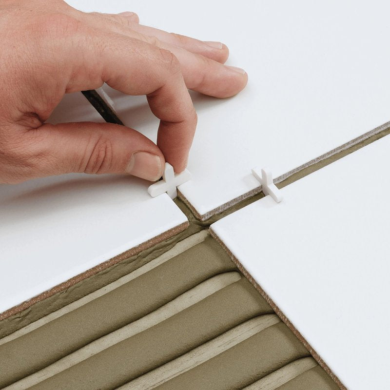 QEP 10336 Traditional Flexible Tile Spacer, 0.11 in Thick, Plastic, White