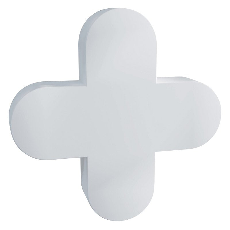 QEP 10005 Tile Spacer, 0.12 in Thick, Cross, Plastic, White