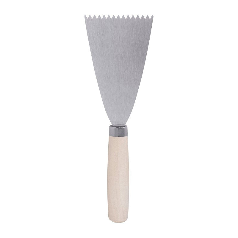Roberts 10033 Adhesive Spreader, 3 in W Blade, Steel Blade, Wood Handle, Comfort Handle