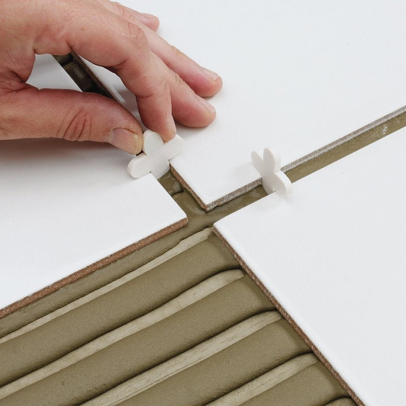 QEP 10027 Series Traditional Flexible Tile Spacer, 3/8 in L, Plastic, White