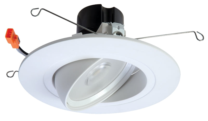 Halo RA5606930WHR LED Retro Gimbal, 7-1/4 in Dia x 3-1/2 in H Dimensions, White