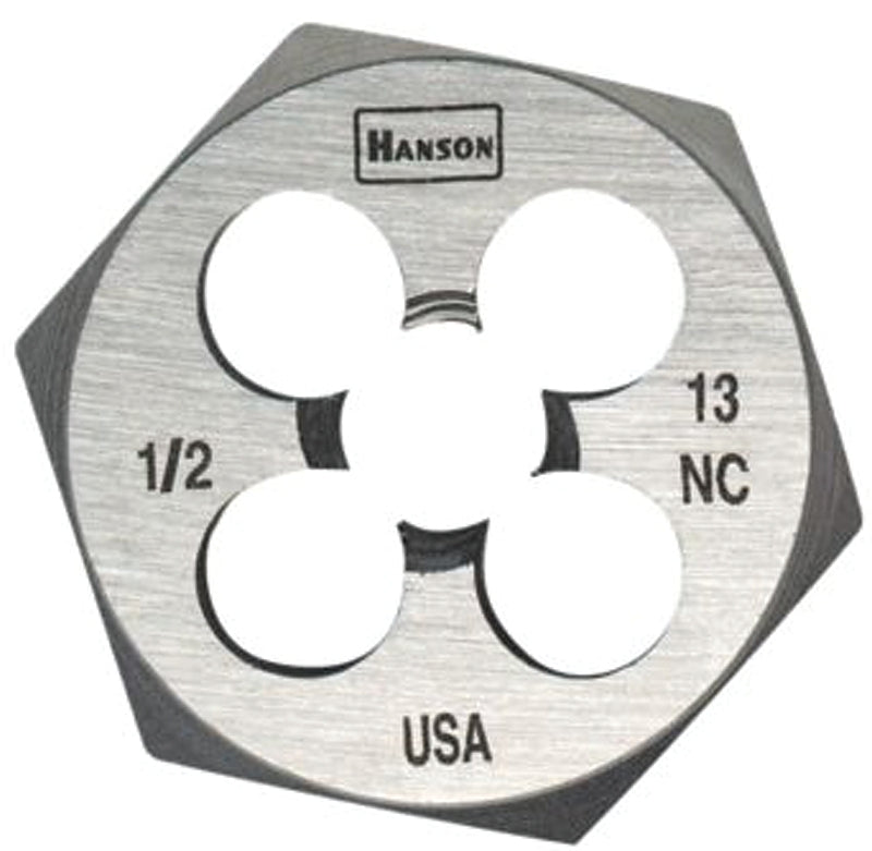 Irwin Hanson 8465 Fractional Die, #1-8 Thread, NC Thread, Right Hand Thread, HCS