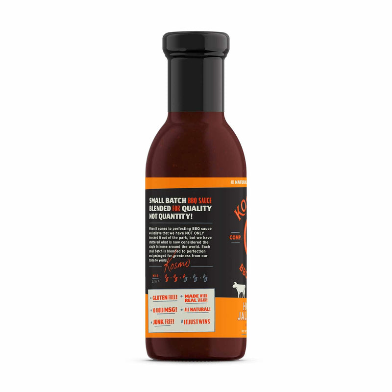 Kosmos Q Honey Jalapeno BBQ Sauce 15.5 oz