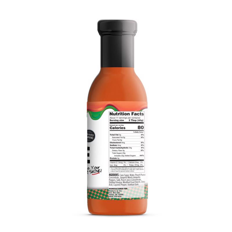 Kosmos Q BBQ Glaze Peach Jalapeno BBQ Sauce 15.5 oz