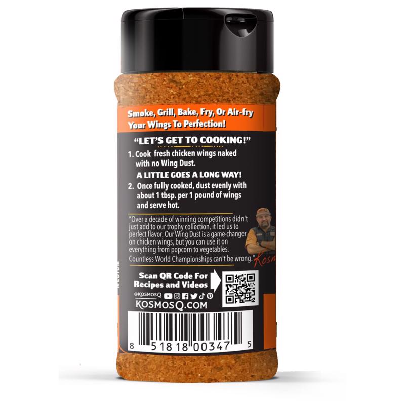 Kosmos Q Wing Dust Buffalo Wing Seasoning 5 oz
