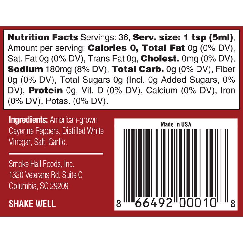 The General's Hot Sauce All Natural Dead Red Sauce 6 oz