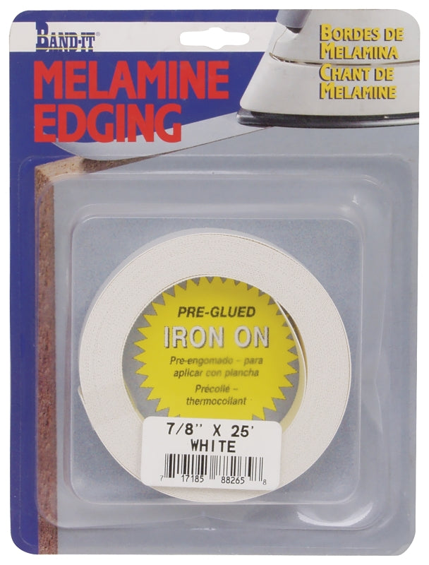 Cloverdale 88265 Melamine Edge Banding, 25 ft L Actual, 7/8 in W Actual