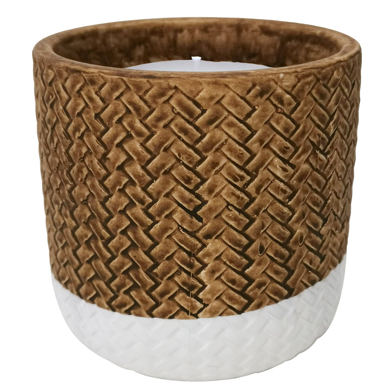 Trendspot Assorted Ceramic 4 in. H X 4 in. L X 4 in. W Reed Citronella Candle, Pack of 9