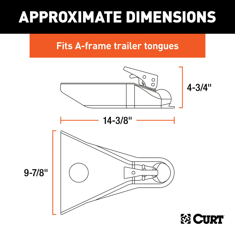 CURT 5000 lb. cap. 2 in. Frame Coupler