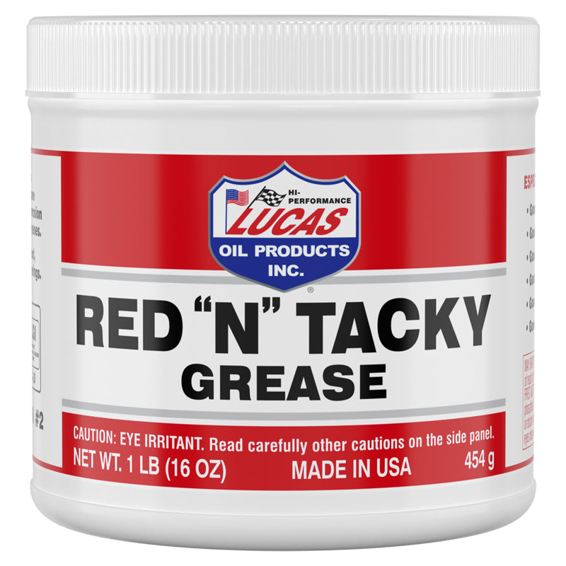 Lucas Oil Products Red ″N″ Tacky Red Lithium Grease 16 oz