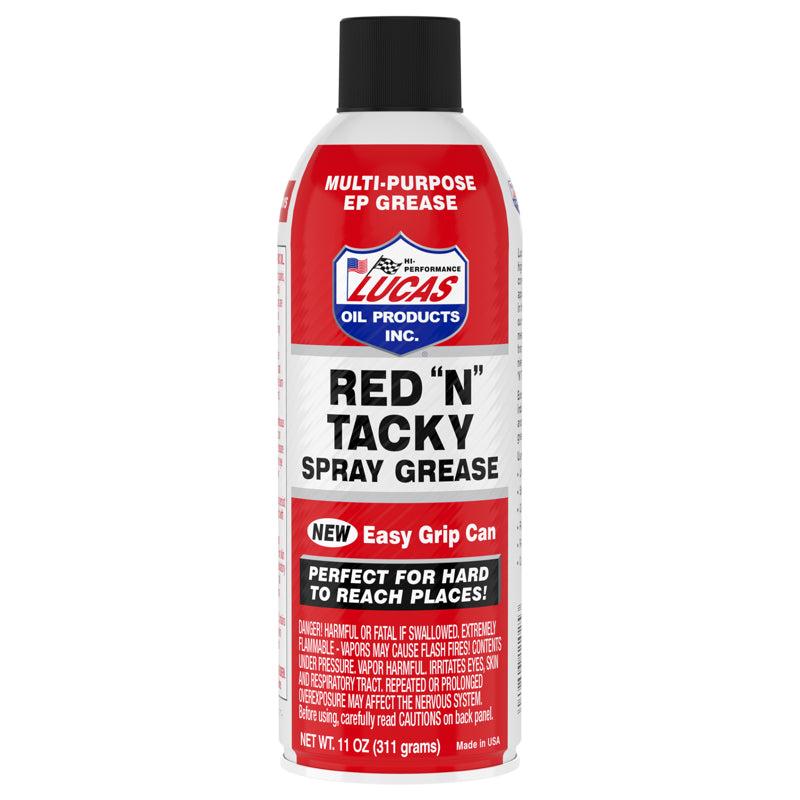 Lucas Oil Products Red ″N″ Tacky Multi-Purpose Grease 11 oz, Pack of 12