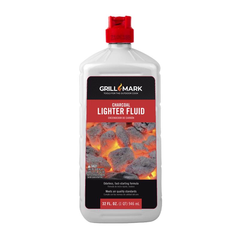 Grill Mark Charcoal Lighter Fluid 32 oz, Pack of 12