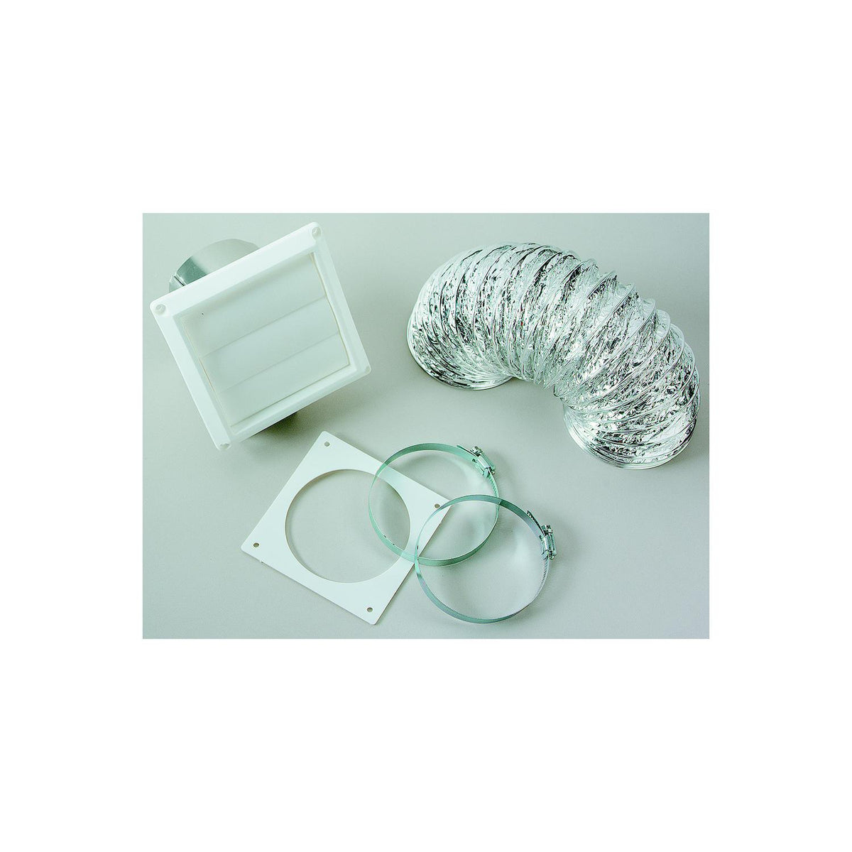 Splendide VI422 Paintable 4 Dryer Vent Kit W/ Louvered Cover