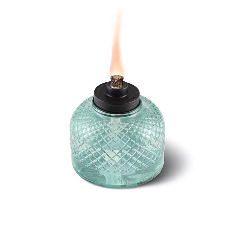 TIKI Blue Glass 5.80 in. Tabletop Torch 1 pc, Pack of 6