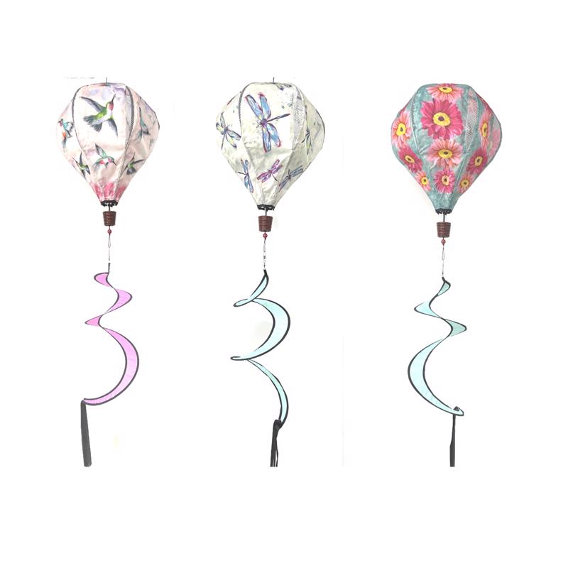 Meadowcreek Assorted Polyester 55 in. H Balloon Spinner, Pack of 24