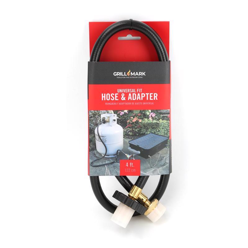 Grill Mark Plastic Gas Line Hose and Adapter For Universal