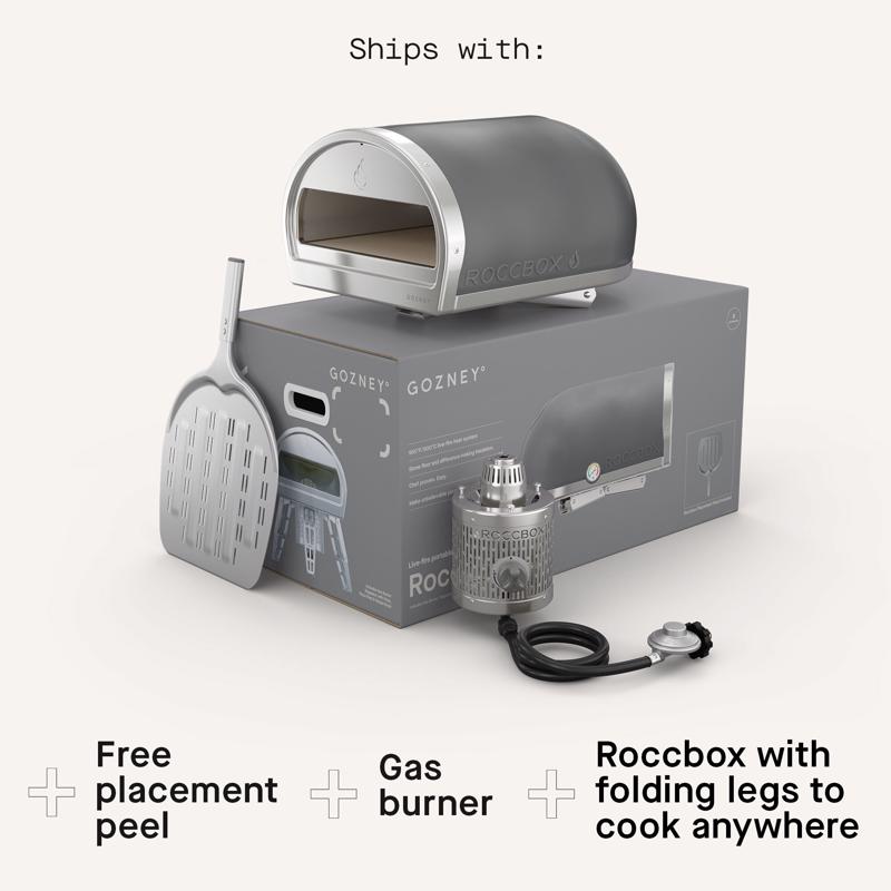 Gozney Roccbox, Propane Gas Outdoor Pizza Oven Gray