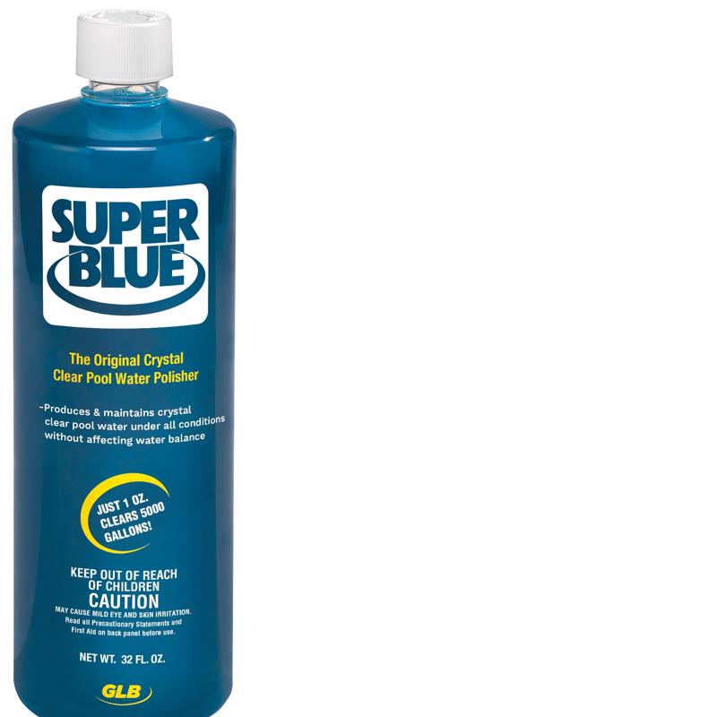 GLB Super Blue Liquid Clarifier 32 oz, Pack of 12