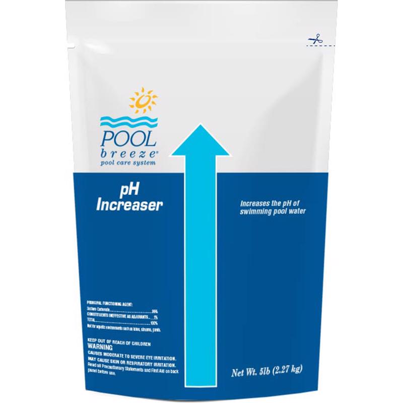 Pool Breeze Powder pH Plus 5 lb, Pack of 8
