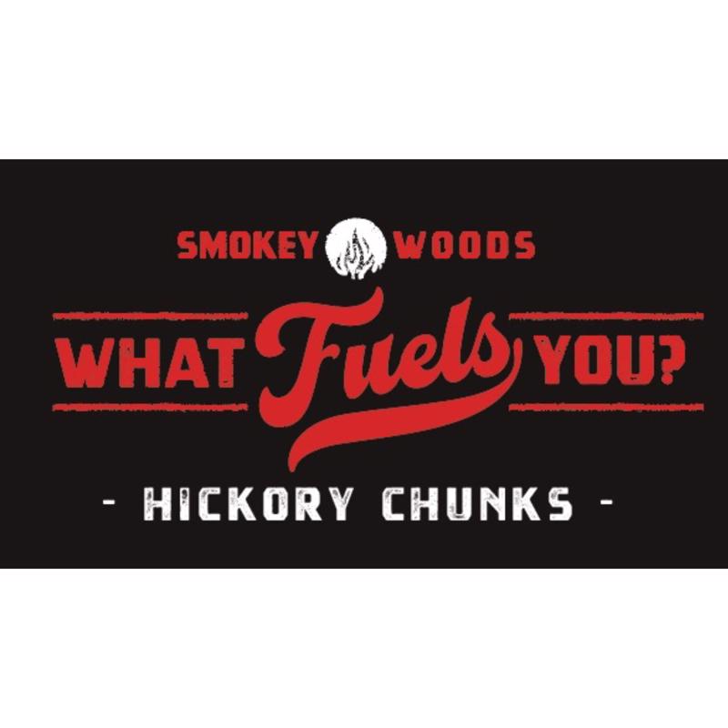 Smokey Woods All Natural Hickory Wood Smoking Chunks 350 cu in