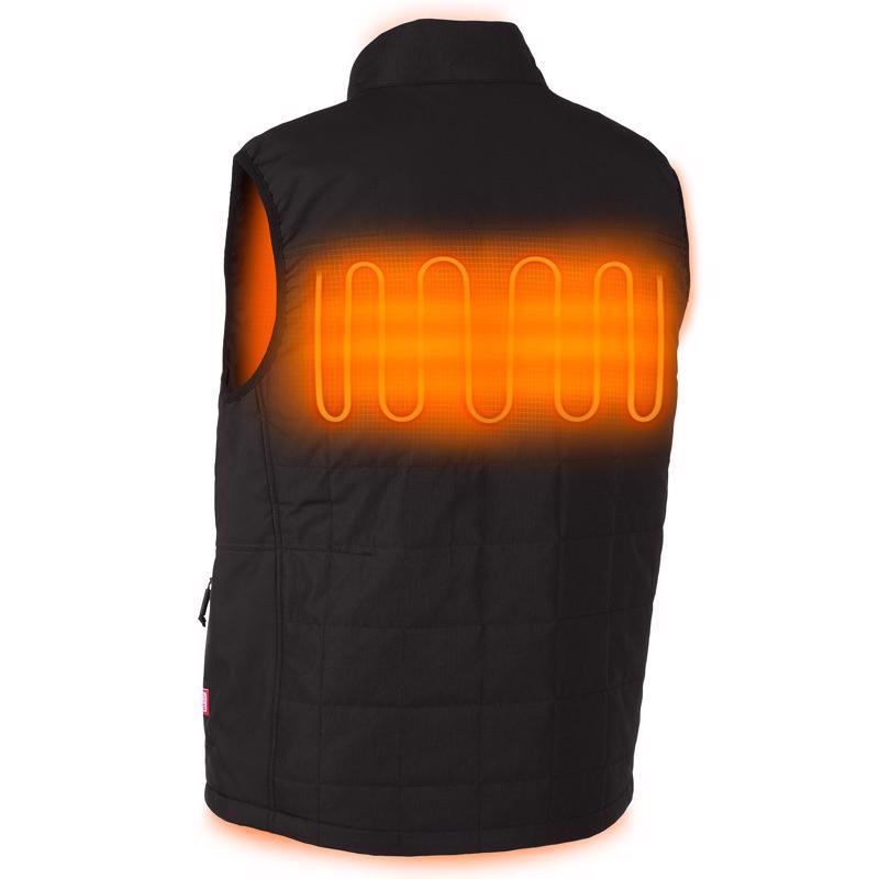Milwaukee M12 Axis S Sleeveless Men's Full-Zip Heated Vest Black
