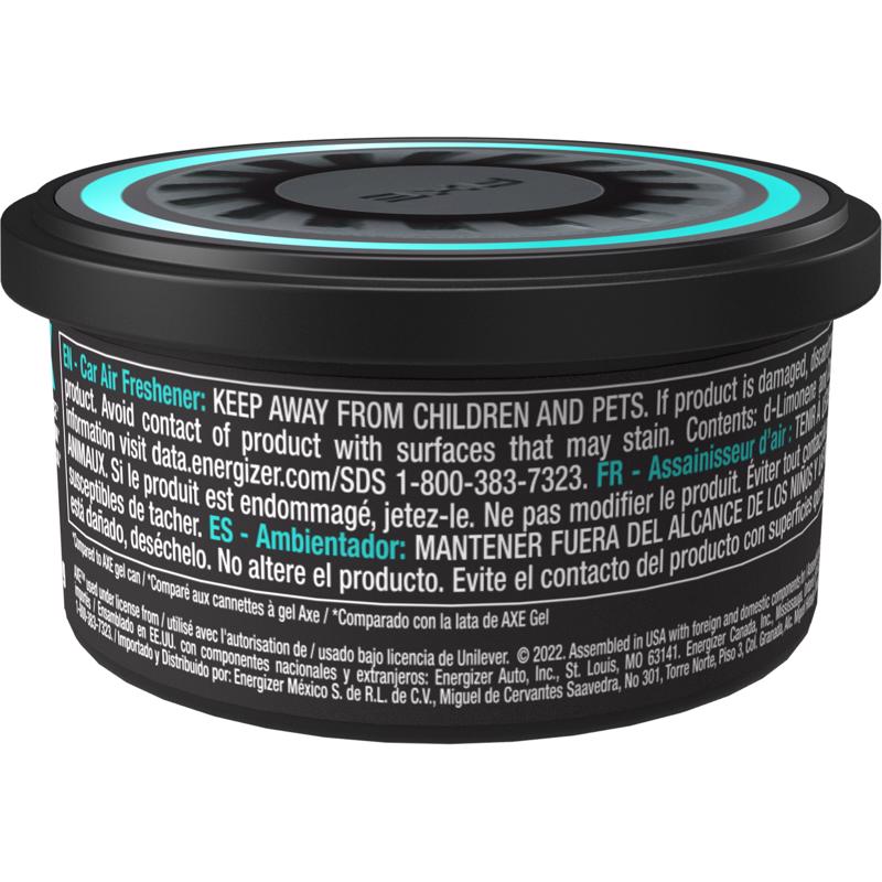 AXE Apollo Sage and Cedarwood Scent Car Air Freshener 0.84 oz Gel 1 pk, Pack of 6