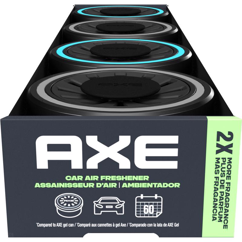 AXE Apollo Sage and Cedarwood Scent Car Air Freshener 0.84 oz Gel 1 pk, Pack of 6