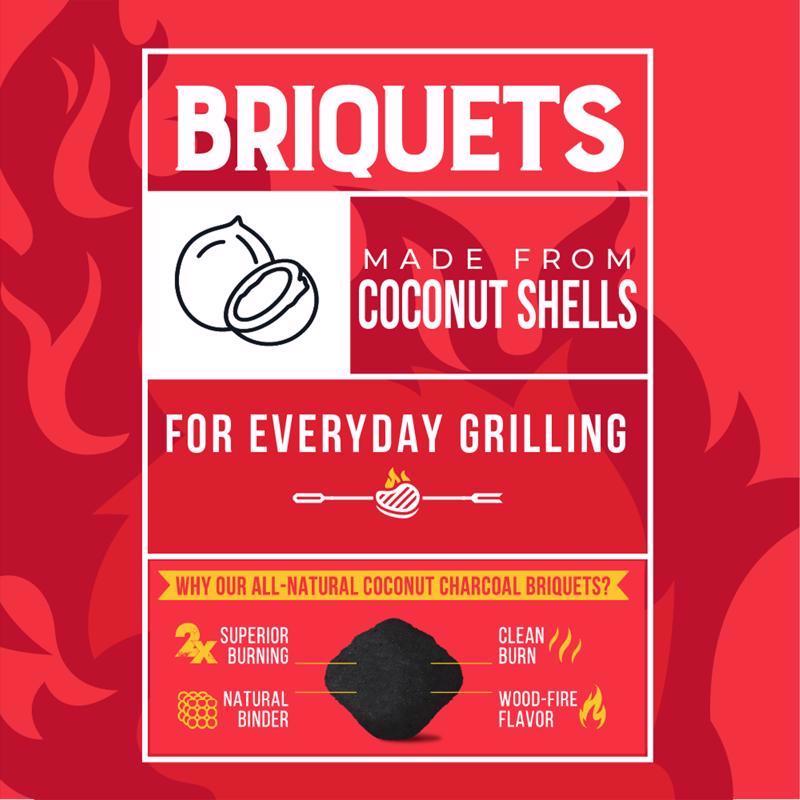 FOGO All Natural Coconut Charcoal Briquettes 15.4 lb