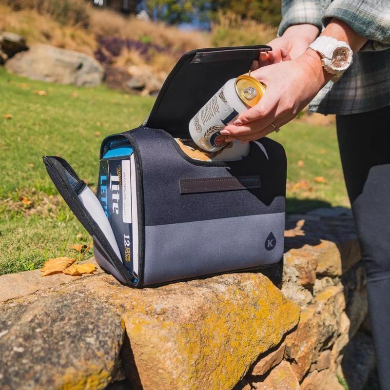 Kanga Kase Mate Black/Gray 12 cans Soft Sided Cooler