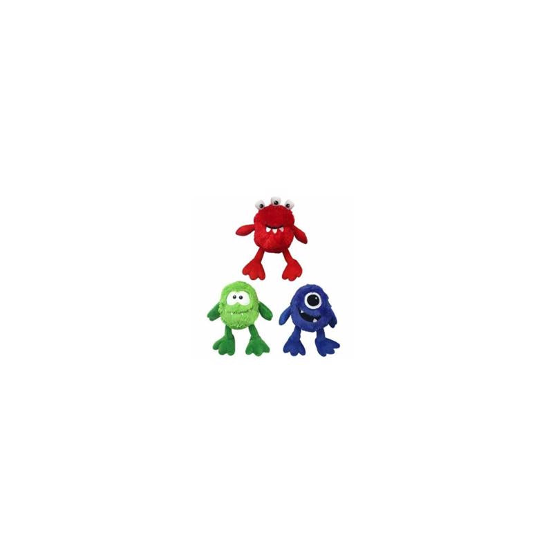 Multipet Assorted Plush Mini Monsters Dog Toy 5 in. 1 pk