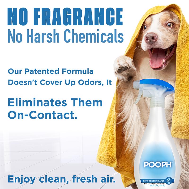 Pooph Pets Liquid Odor & Stain Eliminator 20 oz, Pack of 6