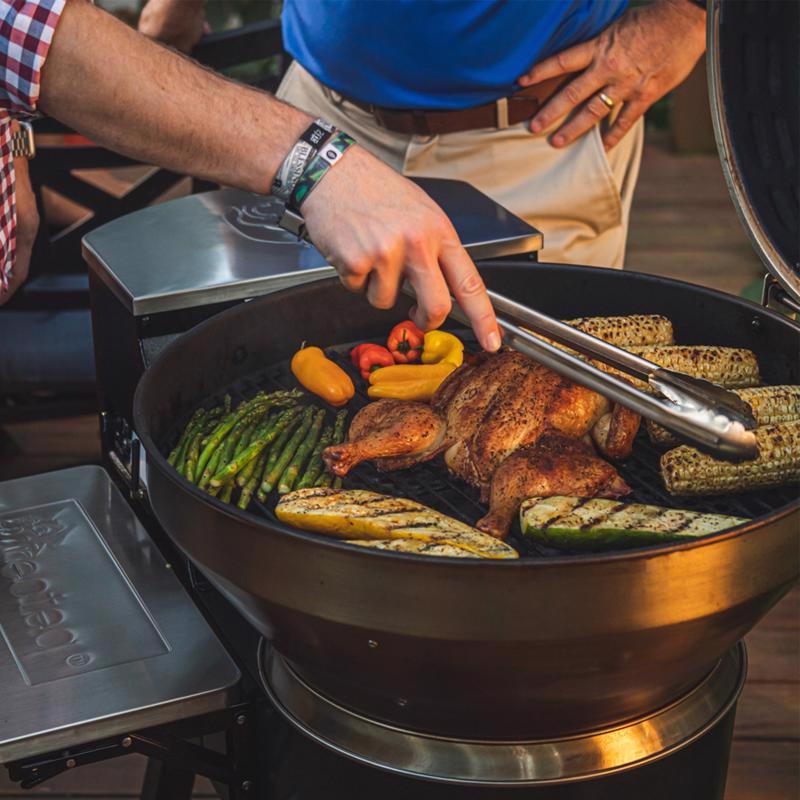 Recteq B380X Bullseye Deluxe Wood Pellet WiFi Grill and Smoker Black/Silver