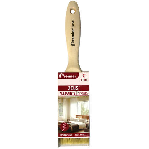 Premier Zeus 2 in. Stiff Flat Paint Brush, Pack of 12