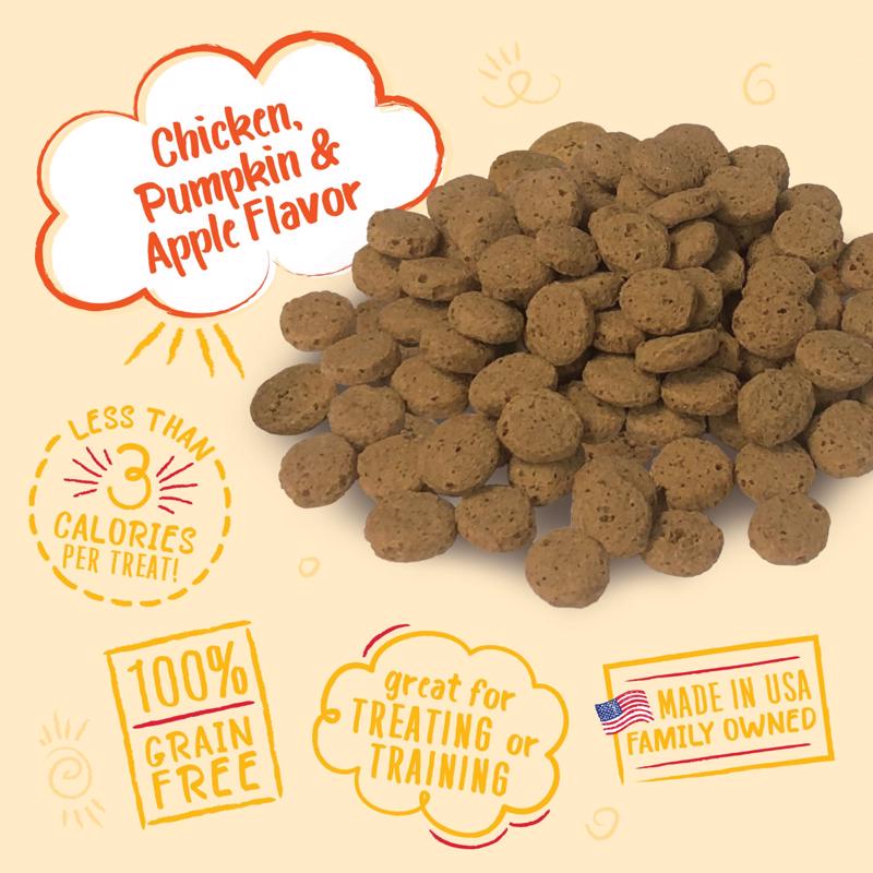 Charlee Bear Grain Free Crunch Chicken/Pumpkin/Apple Grain Free Biscuit For Dogs 8 oz 1 pk