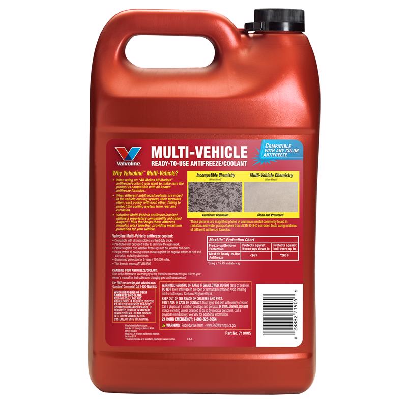 Valvoline Zerex 50/50 Antifreeze/Coolant 1 gal, Pack of 6
