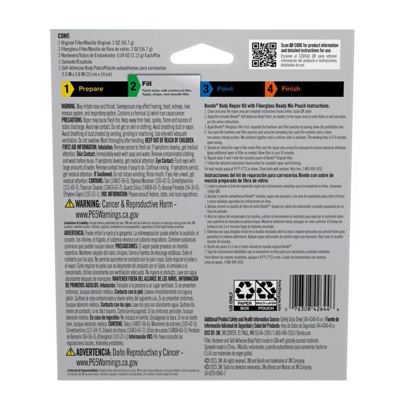 Bondo Auto Body Repair Kit