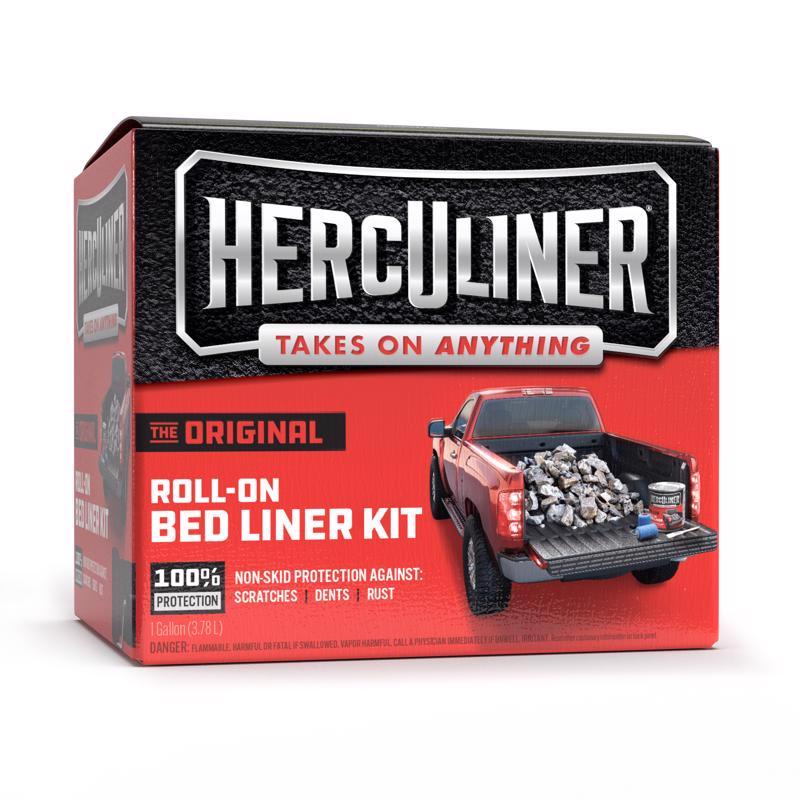 Herculiner Black Truck Bed Coating Kit 1 gal, Pack of 2