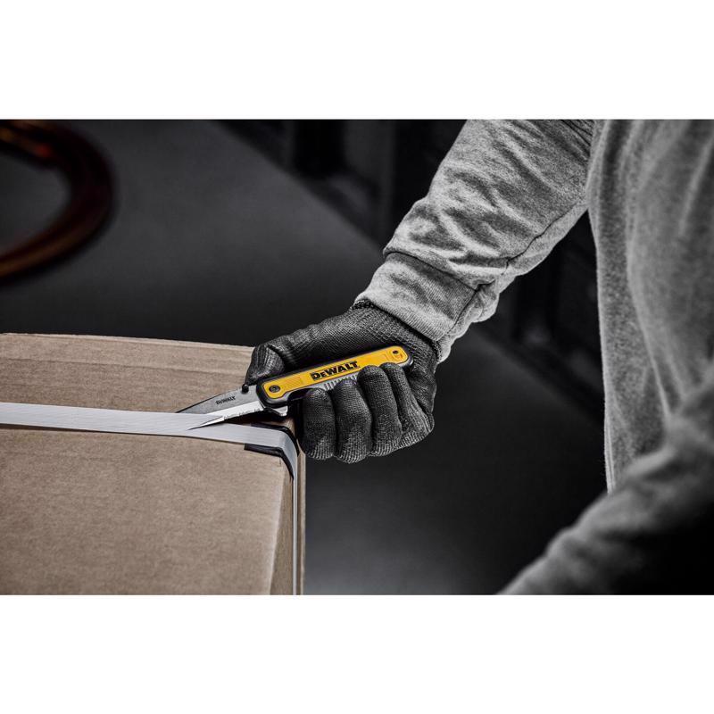 DeWalt Tanto Black/Yellow Stainless Steel > 6 in. Pocket Knife