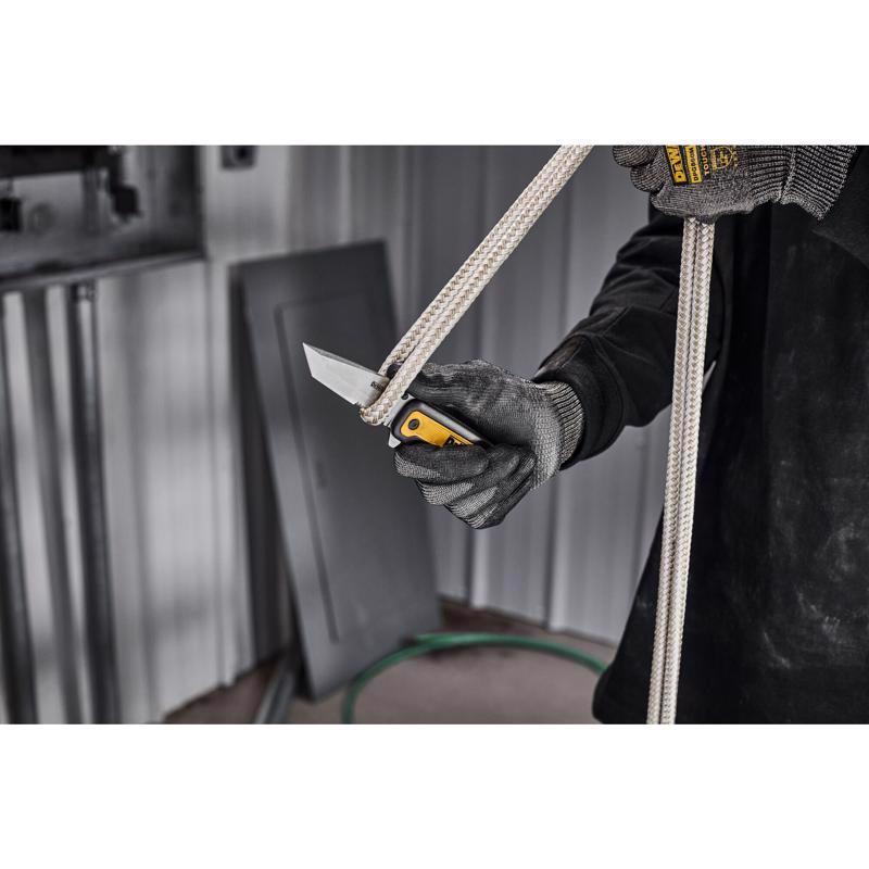 DeWalt Tanto Black/Yellow Stainless Steel > 6 in. Pocket Knife