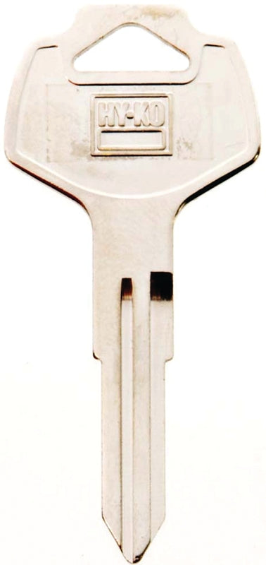 Hy-Ko 11010DA25 Automotive Key Blank, Brass, Nickel, For: Nissan Vehicle Locks, DA25 Key Number, Pack of 10