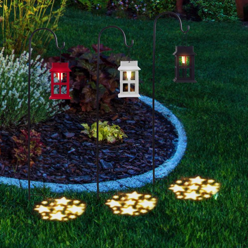 Alpine Multicolored Metal/Plastic 10 in. H Solar Garden Stake, Pack of 9
