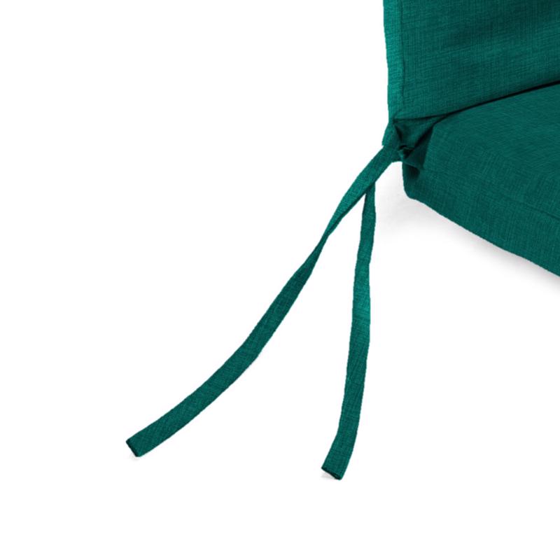 Jordan Manufacturing Teal Polyester Chair Cushion 24 in. H X 21 in. W X 44 in. L, Pack of 4