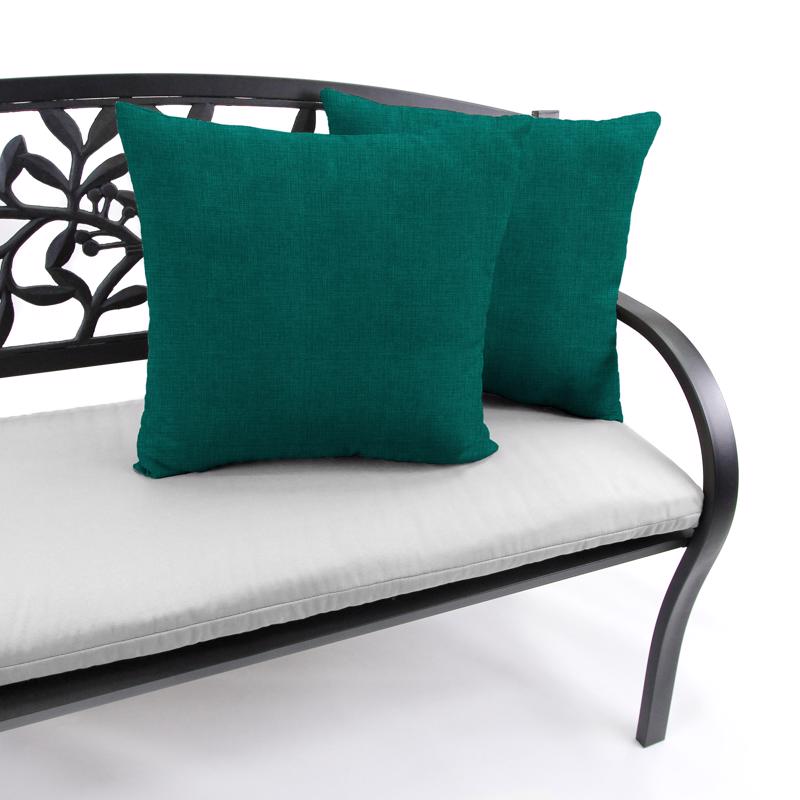 Jordan Manufacturing Teal Polyester Throw Pillow 4 in. H X 16 in. W X 16 in. L, Pack of 10