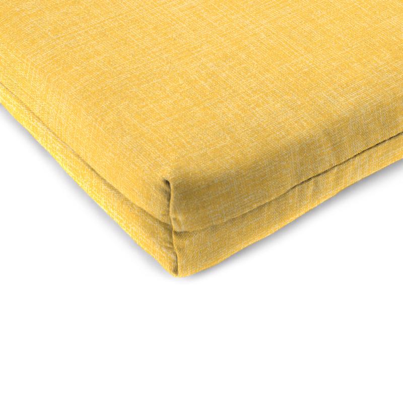 Jordan Manufacturing Yellow Polyester Seat Cushion 2 in. H X 17 in. W X 19 in. L, Pack of 5