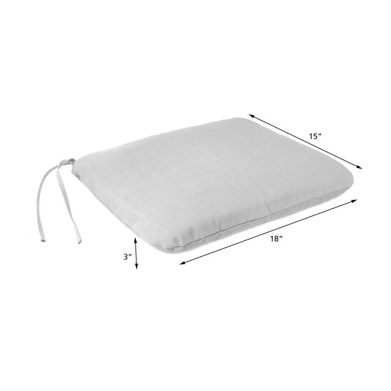Jordan Manufacturing Teal Polyester Chair Cushion 3 in. H X 15 in. W X 18 in. L, Pack of 12